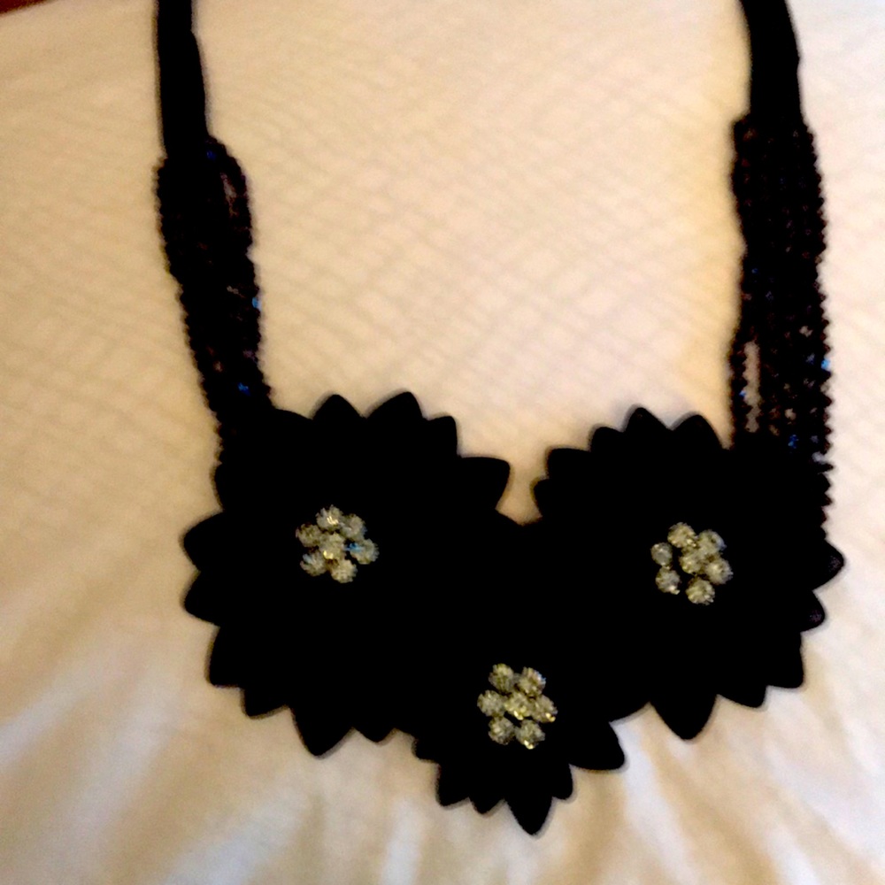 Armani Collezioni 2 Black Silk Necklace